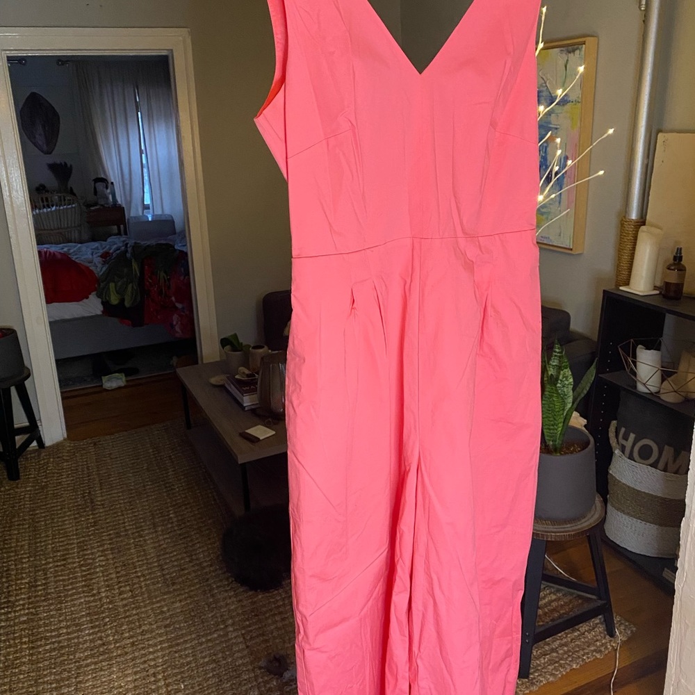 Like new. J.Crew jumpsuit with versatile bow.